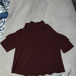 NWOT Fashion to Figure Mock Neck Cold Shoulder Ruffle top Size 2X